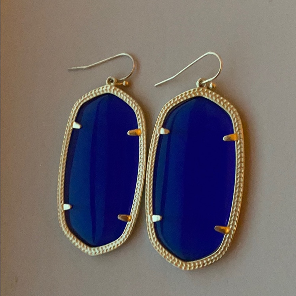 Kendra Scott Navy Blue Cat’s Eye Danielle Earrings